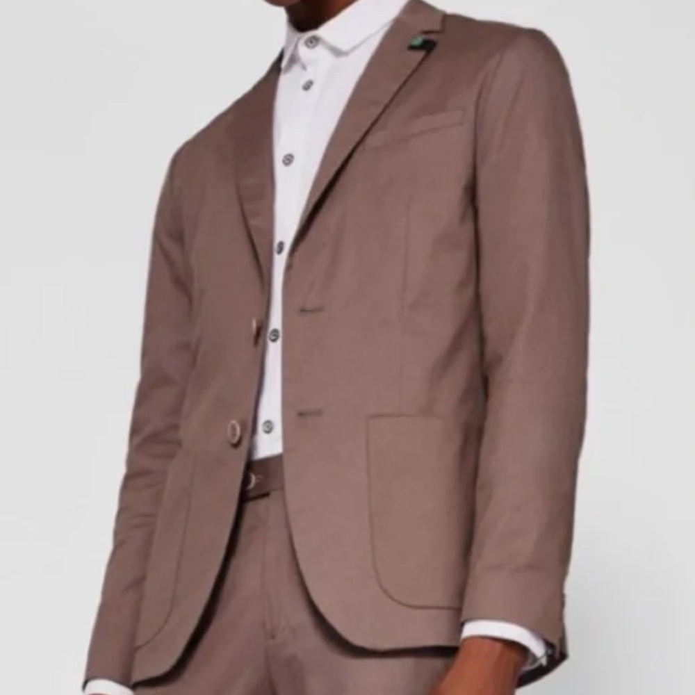 Ted Baker Cliford Mens Trim Fit Blazer 2 Button Sport Coat